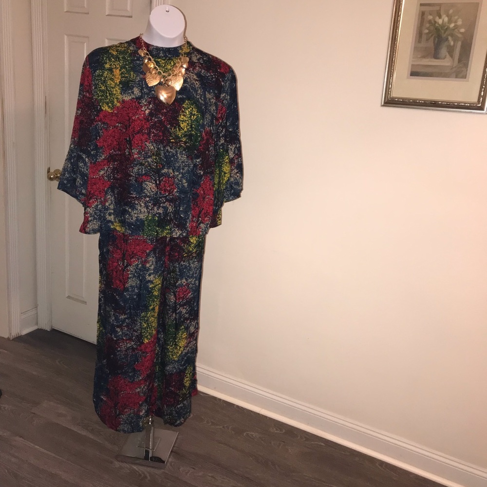 Beautiful Multi colored pants set.